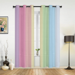 Kommikepid Vikerkaaretriibud Kardinad Magamistoa Elutoa Kardinad K&ouml;&ouml;gi Lastetoa Aknakardin Moodne Kodu Deekor 135W x 160H(cm) x2
