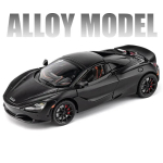 1:24 McLaren 720S Sulamist Vormelauto Mudel Valatud Metallist Sportauto Mudel Simulatsioon Heli ja Valgus Kollektsiooni Kaunistused Laste M&auml;nguasjad Poiste Kingitus must