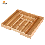 Bambusest Sahtlikorraldaja, Laiendatav ja Reguleeritav S&ouml;&ouml;giriistade Sahtlikorraldaja, S&ouml;&ouml;giriistadele, Lauan&otilde;udele, H&otilde;beesemetele, Lauan&otilde;udele, Nuga