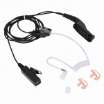 2-kontaktiga &otilde;hutoruga raadiosaatja k&otilde;rvaklapid PTT-ga, peakomplekt, heliseirekomplekt Motorolale