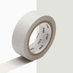 Masking tape - Unicolore - Gris - 1,5 cm x 7 m - Id&eacute;al pour le scrapbooking - Facile &agrave; repositionner