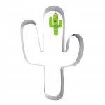 D&eacute;coupoir XXL en inox - Cactus - 27 x 35,5 cm - Emporte-pi&egrave;ce - Cuisine - Gourmandises