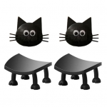 2/3 tk Naljakas tualettpaberi hoidik, mitmek&uuml;lgne paigutus, loominguline kassikujuline eraldiseisev tualettpott 2pcs