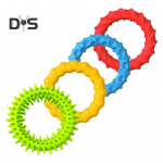 4 tk silikoonist sensoorne k&auml;ev&otilde;ru m&auml;nguasi &auml;revuse ja stressi leevendamiseks, tekstuuriga r&otilde;ngakujuline m&auml;nguasi, kaasaskantav reisilelu, lastele teismelistele t&auml;iskasvanutele, veniv rahustav r&otilde;ngasm&auml;nguasi 1 Set