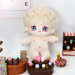 20 cm armas puuvillane nukk alasti beebinukk riietus beebiriided pluus &uuml;likond t&auml;idisega m&auml;ngunukkude kollektsiooni kingitus Skeletonless