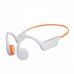 Ujumisk&otilde;rvaklapid, IPX8 professionaalsed veekindlad luujuhtivusega k&otilde;rvaklapid, sisseehitatud 32G m&auml;lu, avatud k&otilde;rva juhtmevaba Bluetooth 5.4 koos mikrofoniga valge/oranž