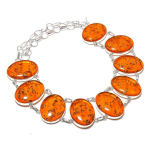 Natural Baltic Amber Gemstone 925 Sterling Silver Jewelry Necklace 18 c4n71