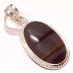 Peanut Wood Jasper Gemstone Pendant Handmade Wedding Gift Jewelry 1.9 u7i45