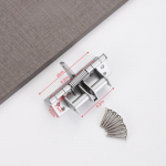 4 tolli Automaatsed Ukse Sulgemise Hinged Kapi Riidekapi jaoks Multifunktsionaalsed Eemaldatavad Vedruhinged Positsioneerivad Ukse Sulguri must