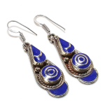 Lapis Lazuli Handmade Jewelry Earring 2.17 o0d54