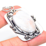 Scolecite Handmade 925 Sterling Silver Jewelry Pendant 2.44 d2t51