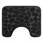 WC p&otilde;randamatt kulumiskindel &uuml;liimav libisemiskindel disain vannitoa U-kujuline p&otilde;randamatt must