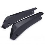 2 tk Universaalne auto tagumise p&otilde;rkeraua huulehajuti Splitter Spoiler Scratch Black