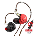 TRN V90S 5BA+1DD Metallist Peakomplekt H&uuml;briid HIFI Bassi K&otilde;rvaklapid In Ear Monitori M&uuml;ra K&otilde;rvaklapid M&uuml;ra Summutavad K&otilde;rvaklapid Spordi Peakomplekt with microphone punane