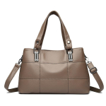 Moodne naiste kott Lihtne pehmest nahast &otilde;lakott Mitmek&uuml;lgne Suure mahutavusega Ostlemiseks Kaasaskantav Crossbody kott gray