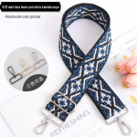 5 cm reguleeritav mitmev&auml;rviline naiste kotirihm - kaleidoskoopmuster, lai, risti &uuml;mber keha kantav Gunmetal Buckle