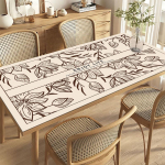 Ins stiilis antiikne k&otilde;rgekvaliteediline PVC veekindel lauamatt: &Uuml;hekordselt kasutatav, &otilde;likindel, soojust isoleeriv luksus kohvilaudadele 90x140 cm