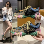 Naiste kingad Rhinestone Naiste tossud Teemant Hingav Luksus Disainerid Vabaaja Paks tald Isa kingad Zapatos Mujer 2024 36