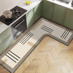 P&otilde;hjamaade kerge luksus diatomiitmuda majapidamis- L-kujuline k&ouml;&ouml;gip&otilde;randamatt Veeimavus Libisemisvastane Kiiresti kuivav ja Lihtsalt hooldatav P&otilde;randamatt 100*120*45cm