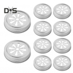 10 tk Mason Jar kaaned sileda servaga kergesti puhastatavad roostekindlad plekk-masonpurgi kaaned hoiukonservide kaante kaunistused h&otilde;be