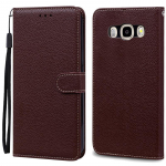 Samsung Galaxy J5 2016 &uuml;mbris Coque Samsung J5 2016 J510 J510F &uuml;mbris Nahast rahakoti klapp&uuml;mbris Samsung Galaxy J5 J510F &uuml;mbrisele J5 2016 J510 J510F kohv