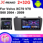 Volvo xc70V70 s60 2004-2009 jaoks Android 2 DIN Auto Auto Carplay 4G+WIFI GPS Autoraadio Navigatsioon Multimeedia Videopleier Stereo BT 4 core 2GB+32GB carplay