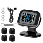 Traadita USB TPMS Autoturvalisuse Alarms&uuml;steemid Mini Auto Rehvir&otilde;hu J&auml;lgimiss&uuml;steem 4 tk V&auml;liste Anduritega gray