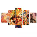 Seinakunst L&otilde;uendimaali Plakatid Kodukaunistused HD-tr&uuml;kised Pildid 5 t&uuml;kki Animetegelased Elutuba Modulaarne Dekoratsioon Ilma raamita 20x35cm*2 20x45cm*2 20x55cm*1