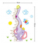 2025 Uus Saabumine KUUM Elevantide K&otilde;rgus Seinakleebised Lasteaed Eemaldatav Dekoratsioon Kleebised Kodu Seinamaaling M&otilde;&otilde;dukaart valge