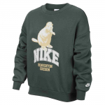 Nike Sportswear Fliisist &Uuml;mmarguse Kaelusega Lihtne Mugav Laste Top Roheline HV1746-338 S