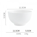 Lumivalge keraamiline peenportselanist kauss, keraamiline s&ouml;&ouml;gikauss, suur kauss, supikauss, majapidamises kasutatav nuudlikauss, lauan&otilde;ude komplekt punane