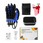 K&auml;e taastusrobotkindad Automaatne k&auml;e taastus&otilde;ppeseade Rehaabiliteeriv teraapia Hemipleegia kindad S&otilde;rmetreener Sinine Size L