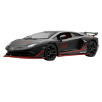 1/24 m&otilde;&otilde;tkava Lamborghini Aventador SVJ63 Super v&otilde;istlusauto sulamist valatud metallist simulatsioonikogu mudelauto kingitused lastele must