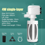 3 &uuml;hes Akvaariumi Filtripump Vaikne Akvaariumi Sukeldatav &Otilde;hu Hapniku Aeraator Akvaariumi &Otilde;hupump Veevahetuspump Laine Generaator as the picture