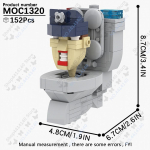 MOOXI Anime Seeria Skibidi Tualeti Figuurid Operaator Lahingurobot Ehitusklotsid Mudel MOC Klotsid DIY Montessori M&auml;nguasjad Laste Kingitused