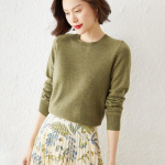 S&uuml;gis- ja talvine naiste kampsun stiilis kudum Pullover &Uuml;markaelus alumine s&auml;rk pikkade varrukatega sviiter S