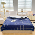 Kevadsuvi puuvillane tekk &otilde;huke tekk T&auml;iskasvanutele Laste King tekk Lapitehnikaga vooditekk Luksuslik vooditekk 200x230cm Kodukaunistus 180X200cm Thin Quilts sinine