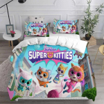 Super Kiisud Kittydale Voodipesukomplekt Multikas Kassivoodi Tarvikute Komplekt Laste Tekikate Vooditekkide Komplekt Voodipesu S&uuml;nnip&auml;evakingitused 100x135cm