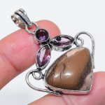 Natural Septerian Noodal 925 Sterling Silver Jewelry Pendant 2.05 y9z25
