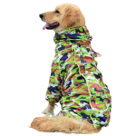 Big Dog Camouflage terve kattega vihmamantel suurele koerale Satsuma Dog veekindlad riided neljajalgsele No. 28