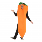 Halloweeni cosplay porgandikost&uuml;&uuml;m, t&auml;iskasvanutele Adult One Size oranž