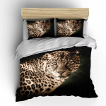 Uus 2023 Leopard Voodipesu Komplekt 3D Prindiga Loomade Tekikate Must Valge Luksuslik Kodu Tekstiilid Kuninganna Kuninga Suurus T&auml;iskasvanutele Lastele EU single(135x200cm)
