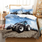 Traktori Voodipesukomplekt 3D-tr&uuml;kk P&otilde;llumajandust&ouml;&ouml;riist K&auml;rry Kodu Dekoratsioon Padjap&uuml;&uuml;r Tekikott Armas Kingitus Perele ja S&otilde;pradele 140x200cm