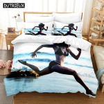 3D-prinditud suvine voodipesu seksikas bikiinivoodipesu naistele, tekkkate padjap&uuml;&uuml;riga, kaheinimesevoodi, kuninganna 70x133cm 2pcs