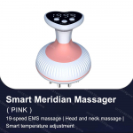Ems mikro-voolu massaažiseade meridiaanide hari massaaživahendid kuumutatud vibratsioon punase valguse teraapia keha salendamine kael jalgade selg k&auml;si v&ouml;&ouml;koht roosa