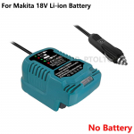 Kaasaskantav Mini Autolaadija Makita/Dewalt/Milwaukee 18V Li-ion Akulaadija Sigaretis&uuml;&uuml;taja Pistik LED Indikaatoriga