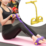 4 Tube Pedal Resistance Band Sit up Elastic Pull Rope Tension for Home Gym Arm Abdomen Leg