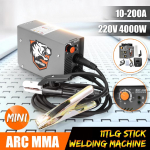 220V ZX7-200 4KW Mini MMA Elektrikeevitusseade Inverter ARC-keevitusmasin 10-200A K&auml;eshoitavad metallit&ouml;&ouml;tlemise keevitust&ouml;&ouml;riistad Uus