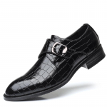 Talvised luksuslikud teralised slip-on Oxford kingad meestele, vabaaja mood, terava ninaga, pidulikud kingad, uus disain 698 6 must