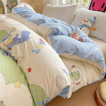 Puuvillane tekkikate Suur suurus Kahekordne Mugav tekikate Multikas &Uuml;hekordne tekikate Voodipesu 150 * 200 single quilt cover
